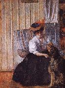 Her dog, Edouard Vuillard